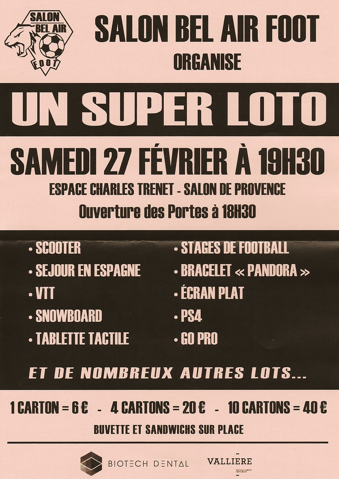 Loto sbf foot salon de provence