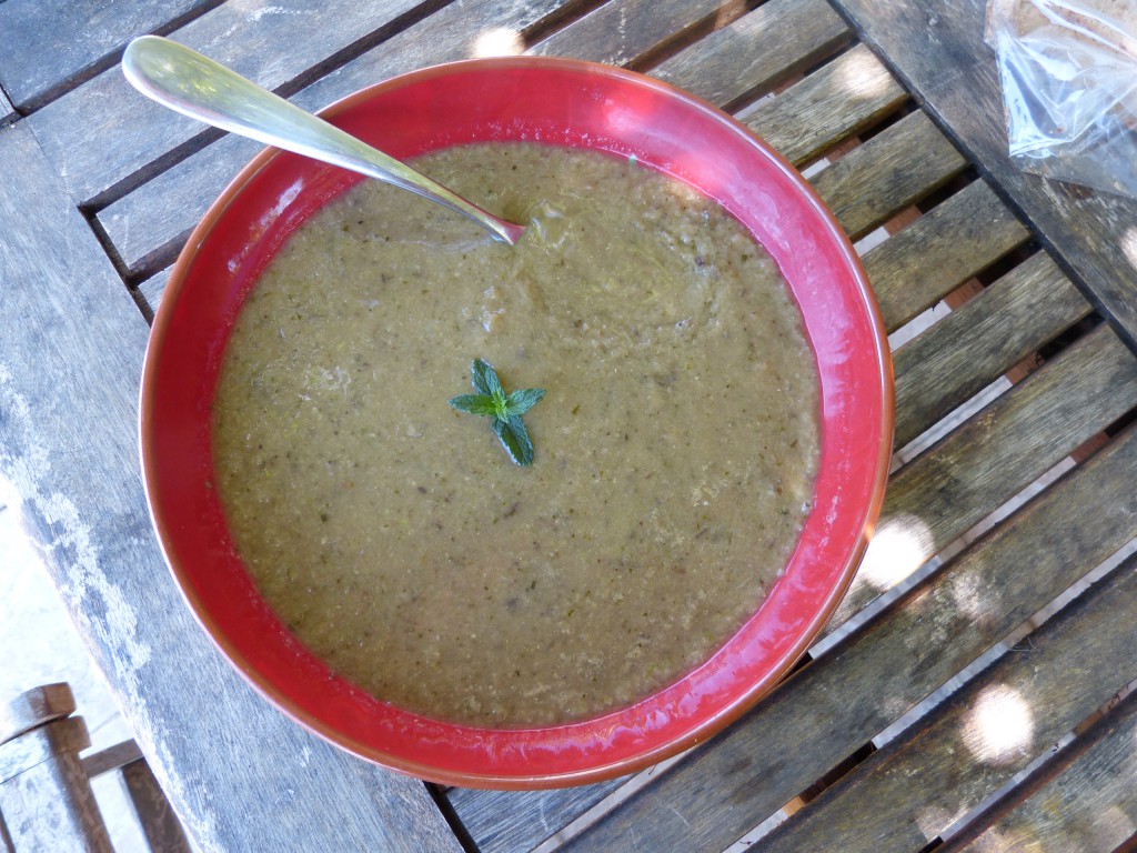 Veloute aubergines courgettes