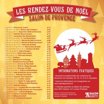 Programme de Noël 2017 Salon de Provence